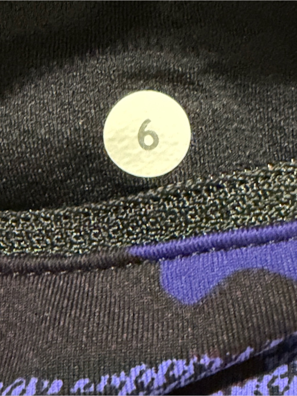 Lululemon Pace Setter Skirt Shorts Size 6 Purple Camo Running - Picture 8 of 10